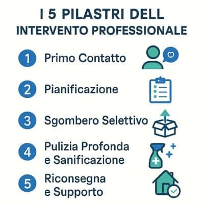 pilastri intervento di sgombero per barbonismo domestico
